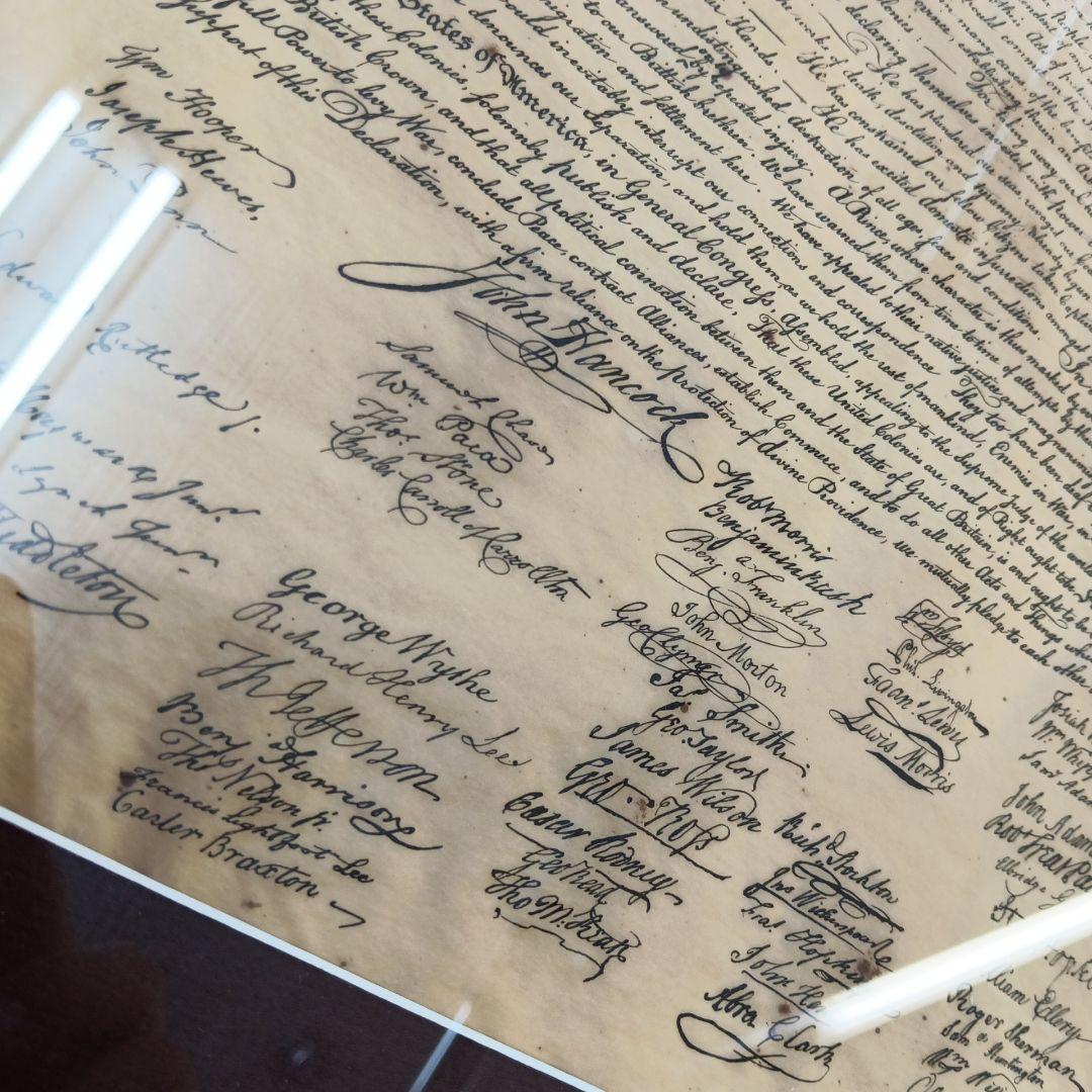 USA「独立宣言の起草」　ヴィンテージ コレクターズ ピューター プレート