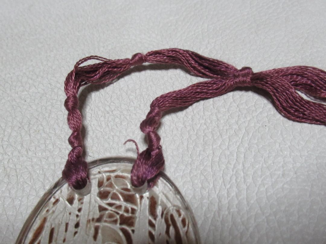 1915年定価30万◆ルネ・ラリック『垂れ下がる花』ペンダント セピア色パチネ彩