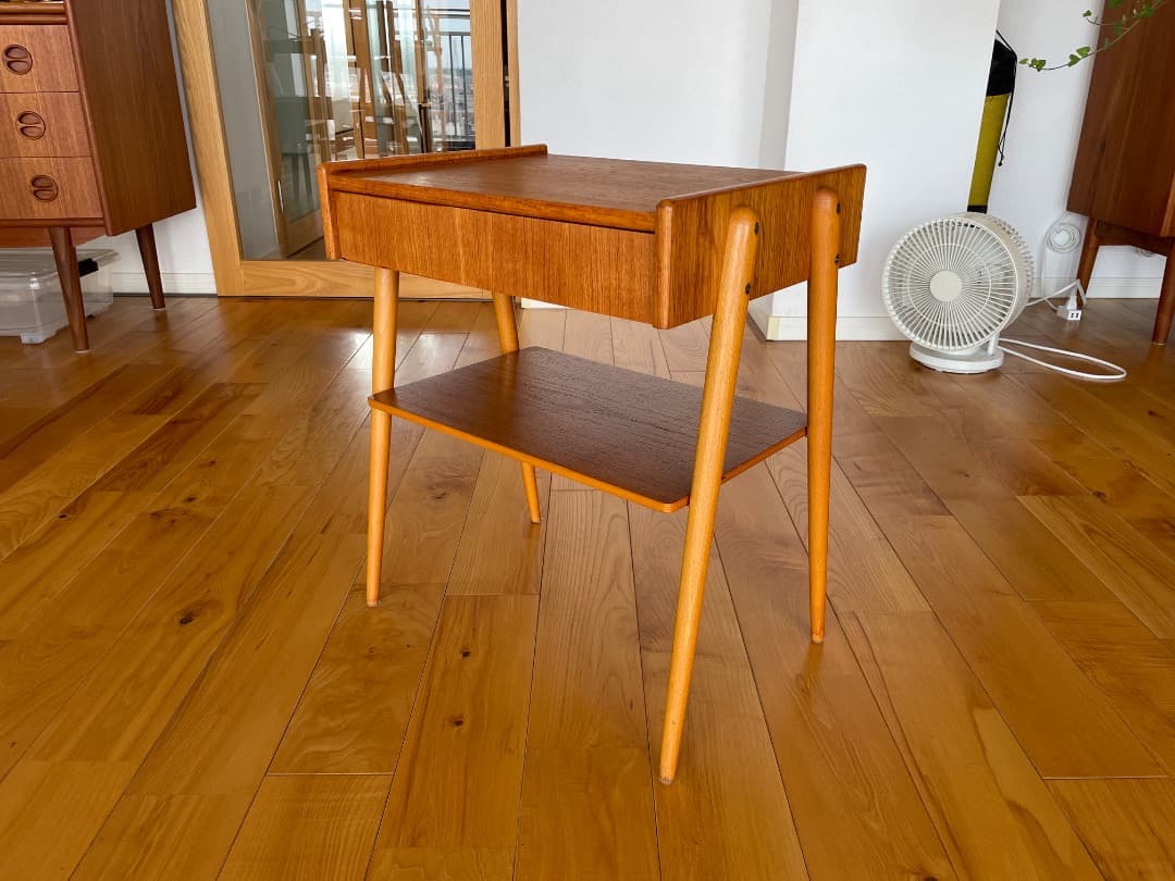 スウェーデン製/サイドチェスト/チーク材ビーチ材