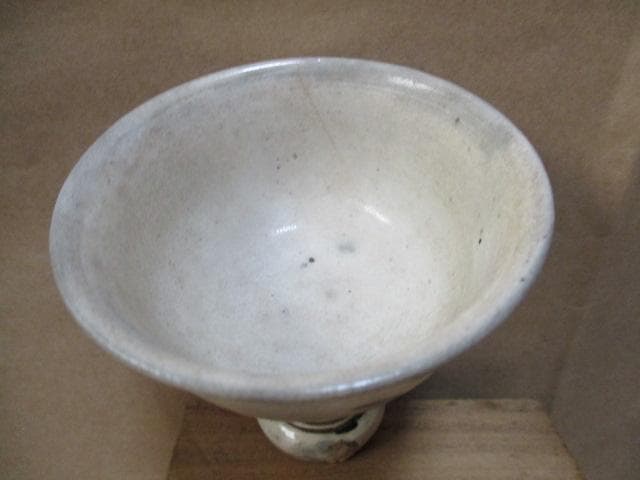 中国　北宋　磁州窯　鉄絵の高足盃　I30-3