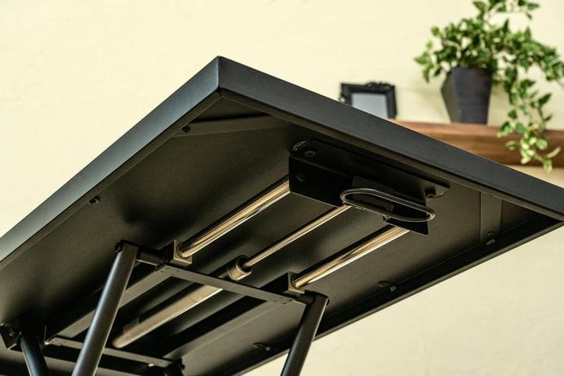 昇降式テーブル デスク （アイアン＆木目調）