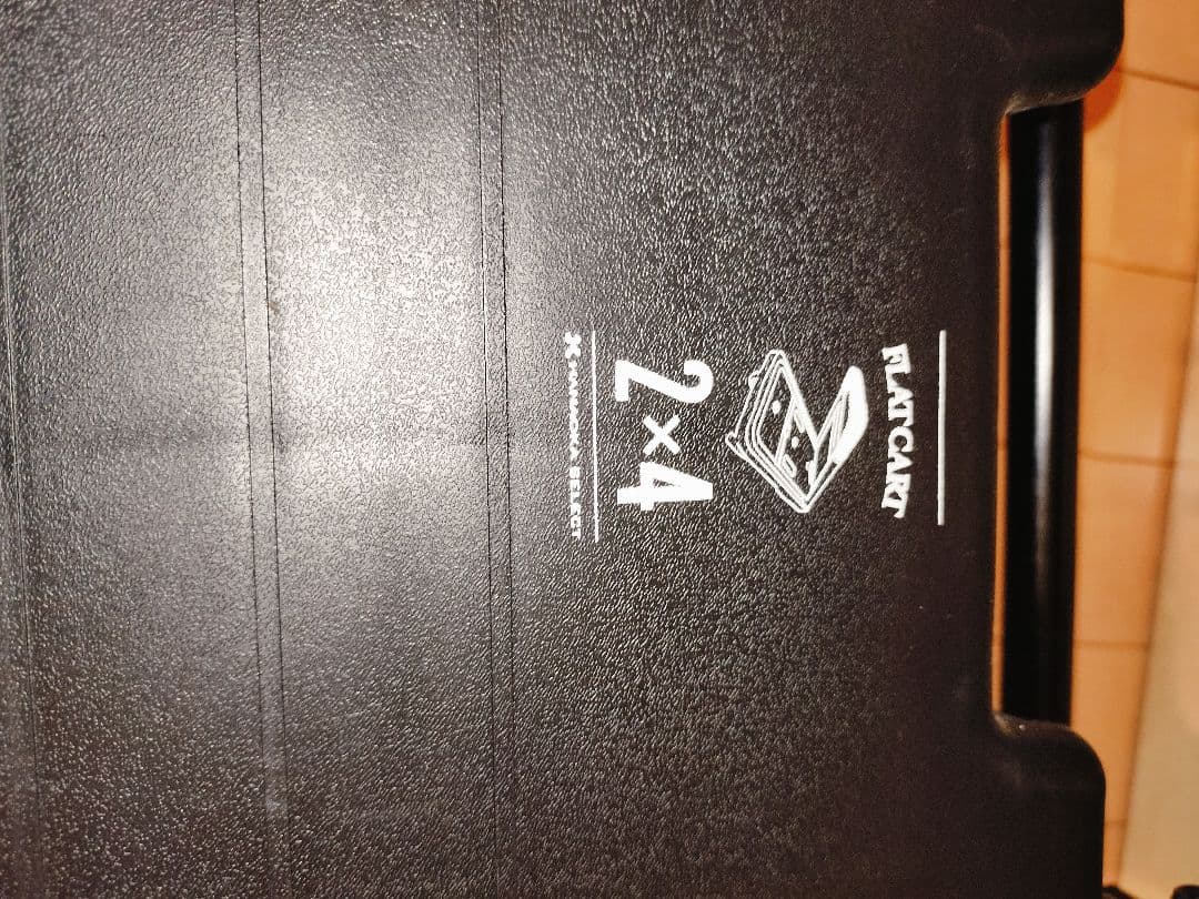 花岡車輌『ビームス百名品』フラットカート FLATCART 2x4 黒　台車