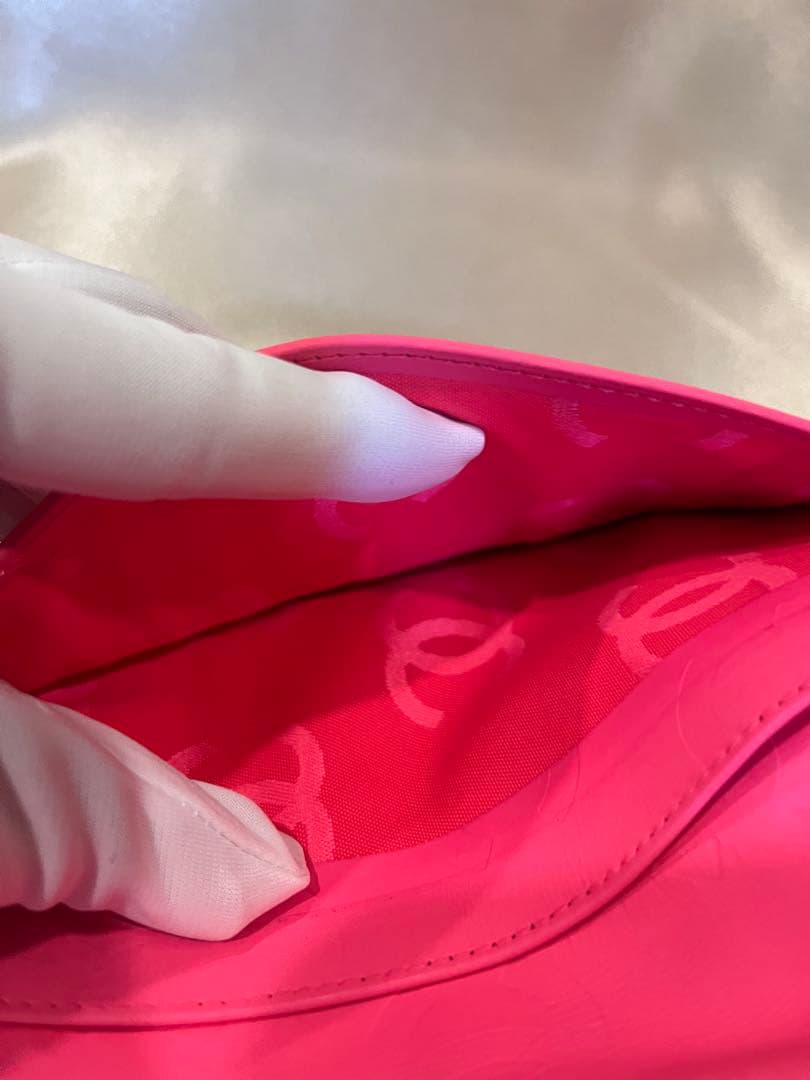 CHANEL カンボンライン　二つ折り長財布　正規品　リペア