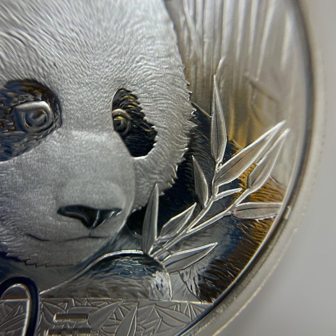 【純銀】2018年パンダ銀貨　10元　カプセル付き③