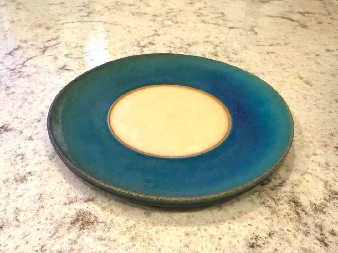 大嶺工房 やちむん ペルシャブルー 平皿17cm 2枚セット