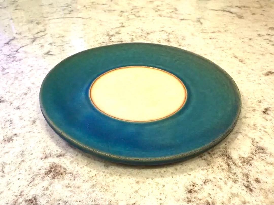 大嶺工房 やちむん ペルシャブルー 平皿17cm 2枚セット