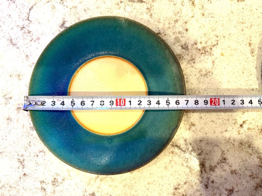 大嶺工房 やちむん ペルシャブルー 平皿17cm 2枚セット