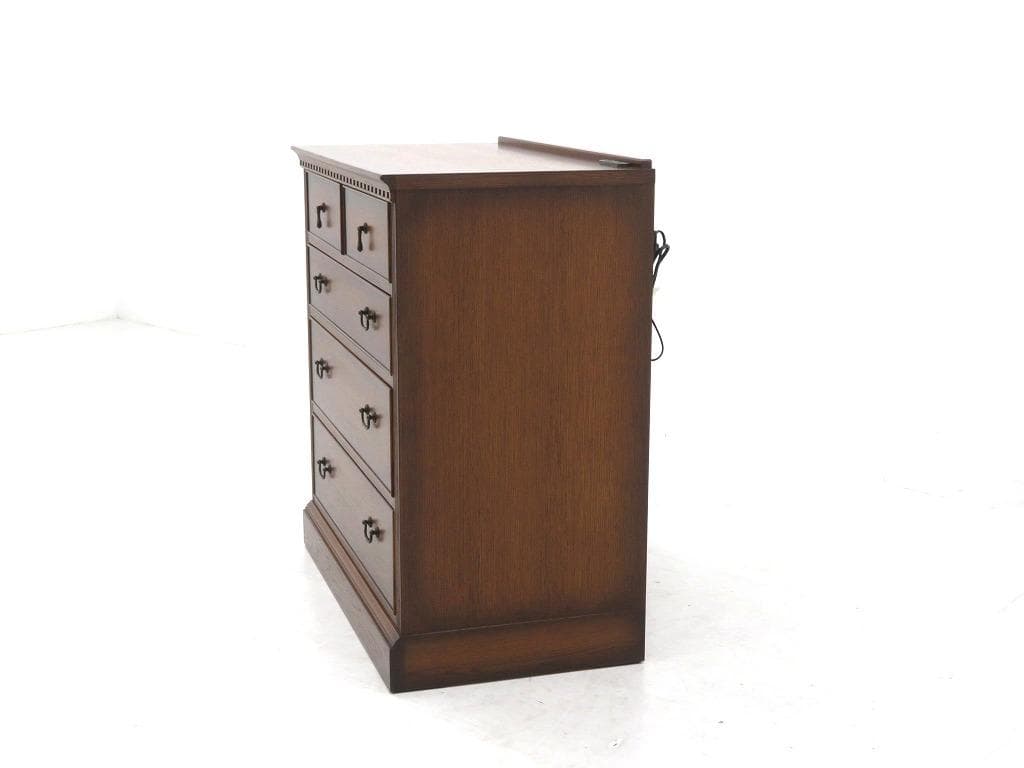 展示品　上坂木材　オーク材　ブルックス　4段　チェスト　整理箪笥　キャビネット