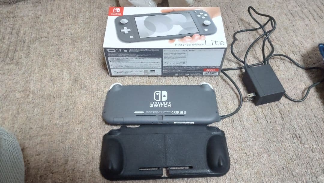Nintendo Switch Lite グレー 本体 充電器 ケース付き
