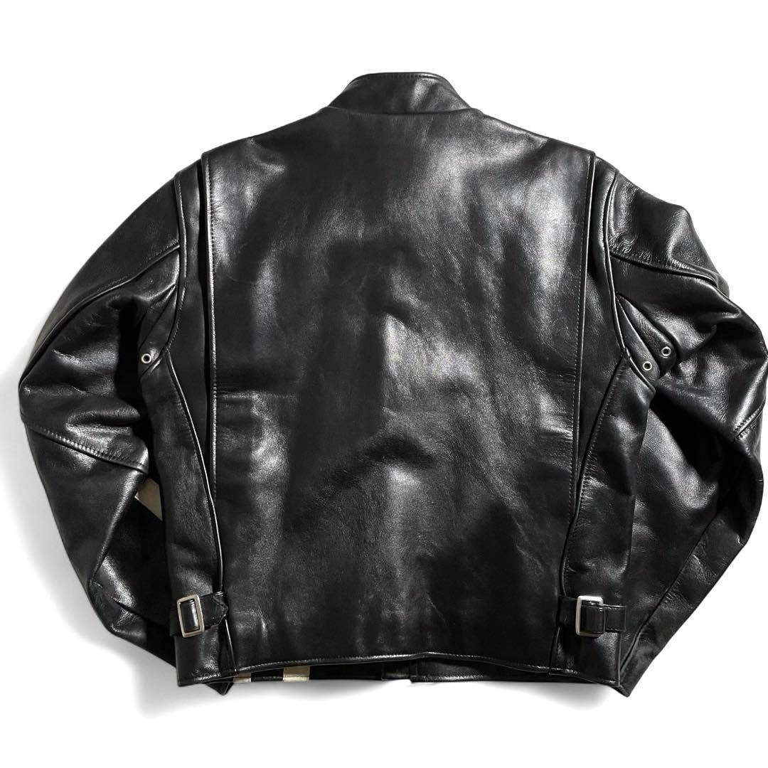 ウインドアーマー レザージャケット USA Leather ストライプ