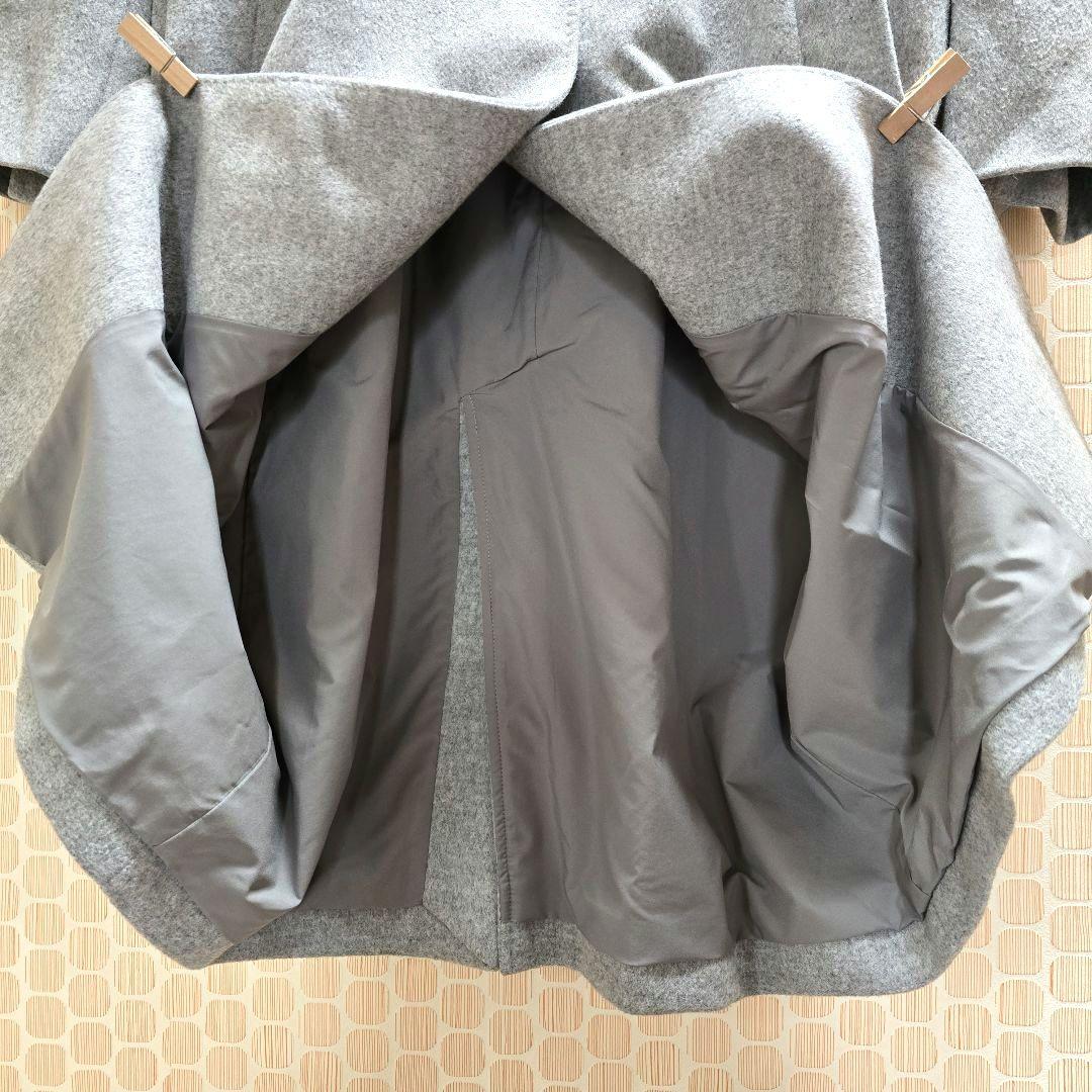 ☆23区☆ウールカシミヤ/ビーバー チェスター コート/ライトグレー36