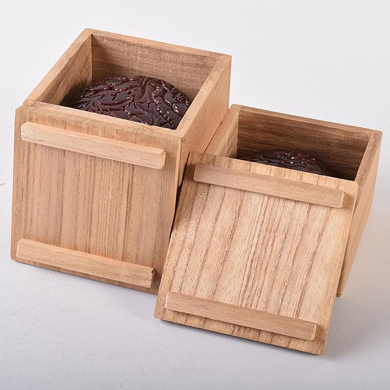 無形文化財　三野原晃一作　村上堆朱　牡丹文　棗　香合　共箱　2点　M　R8069