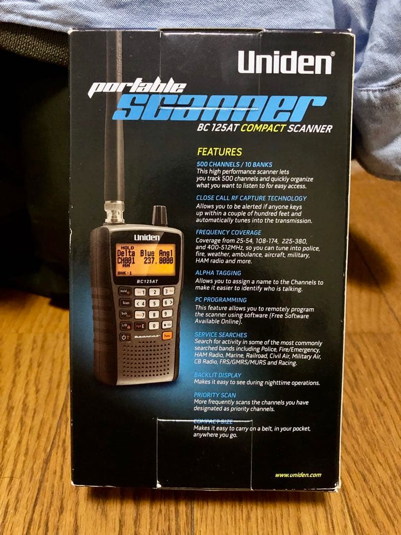 Uniden(ユニデン)America北米仕様BC125ATスキャナー受信機
