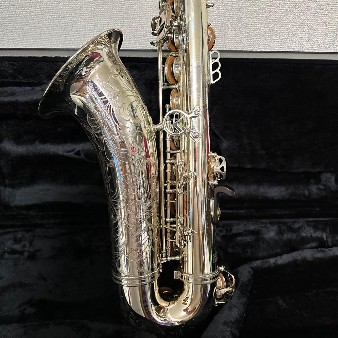 激レア!!! KIMS テナーサックス 管楽器 シルバー 彫刻 ケース付属