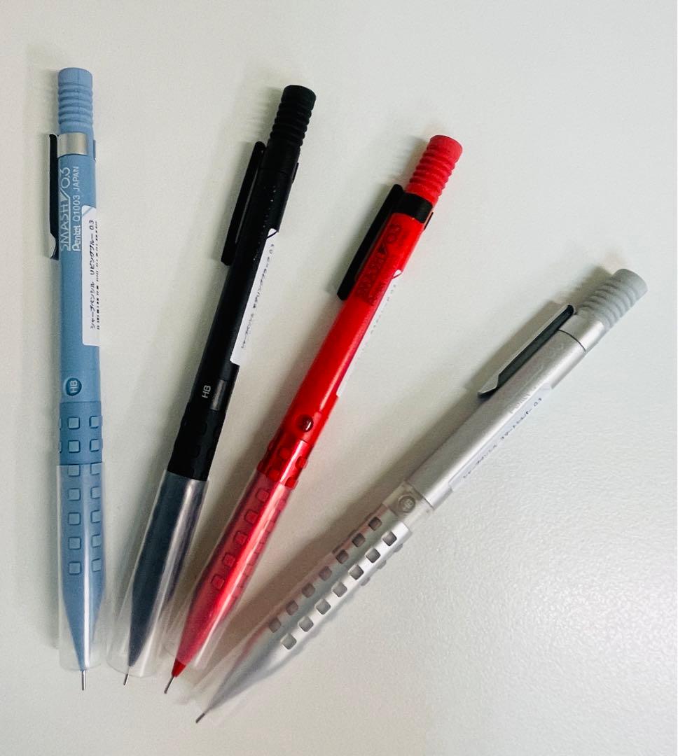 ★新品未使用★ぺんてる スマッシュ ワークス　0.3mm シャーペン　4本セット