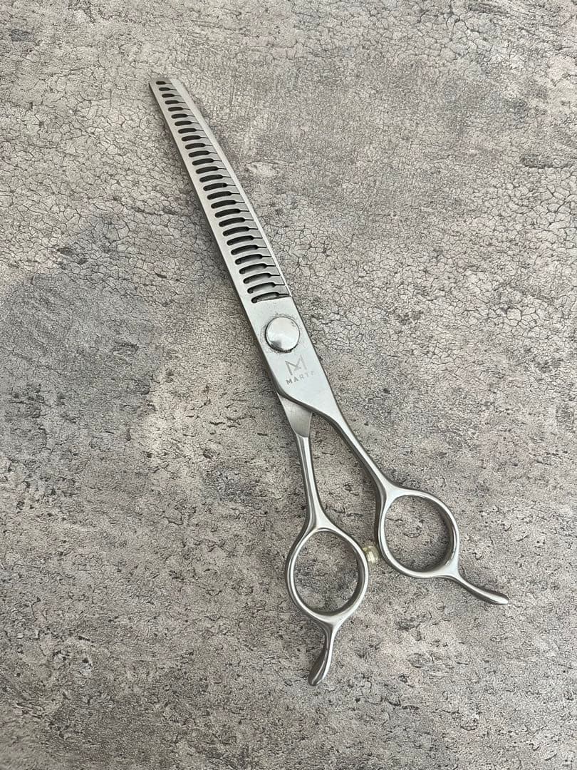 MARTE シザー　シルクM カーブ　7インチ　シルバー　petganic 韓国