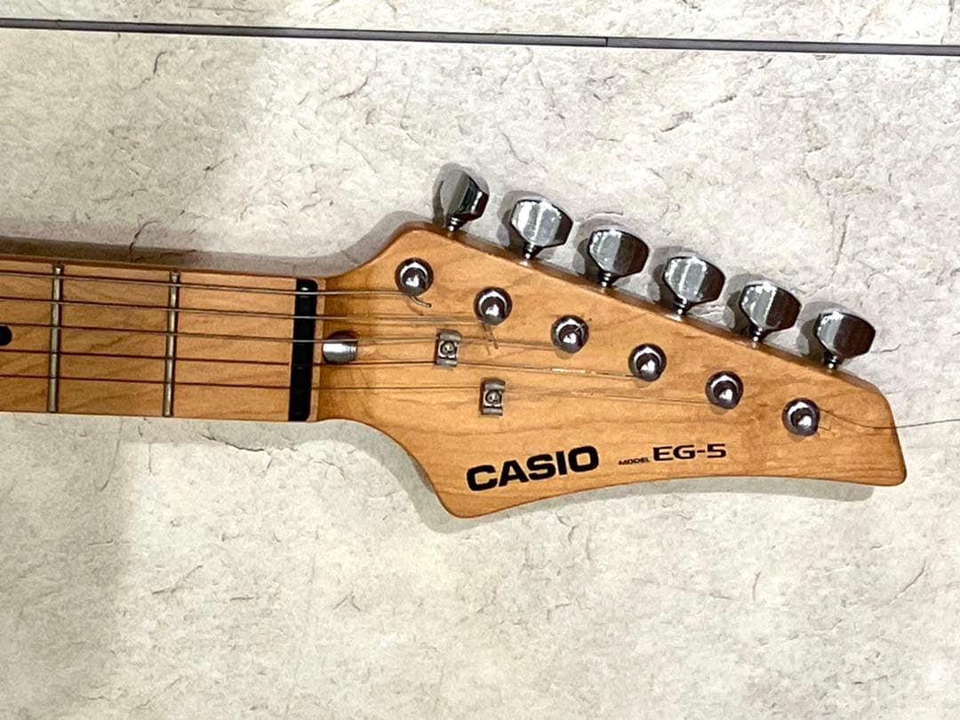 CASIO EG-5 エレキギター 当時物ジャンク品 ソフトケース 説明書付き