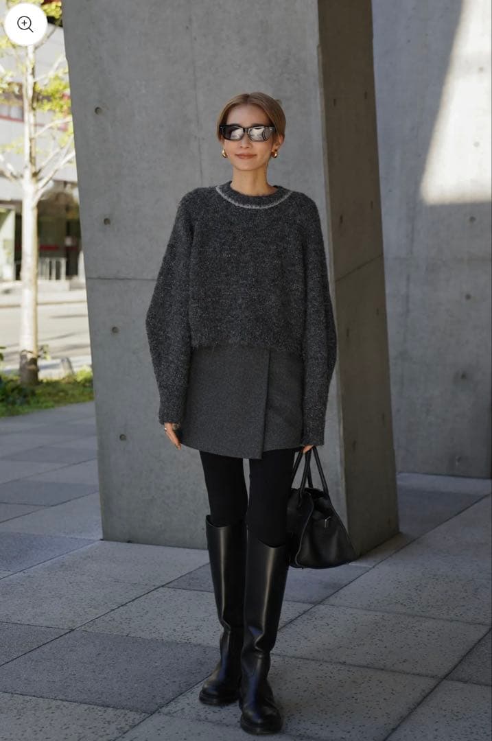 新品 即納 ELLIE スコート【GRAY】