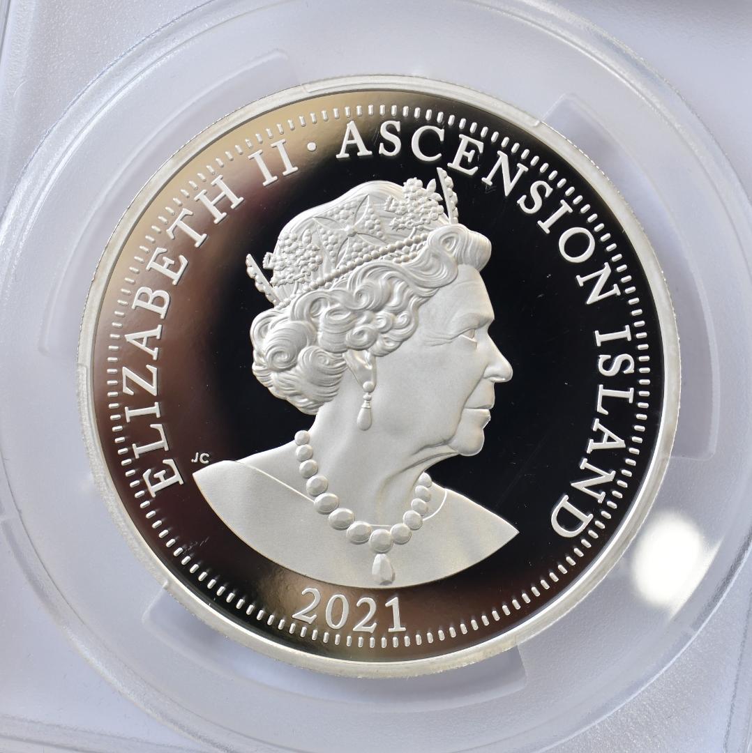 2021 アセンション島5オンス銀貨ダイアナ妃PCGS PR70DCAM FDI