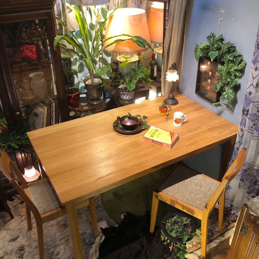 Sale 美品　無印良品　オークソリッド　ダイニングテーブル