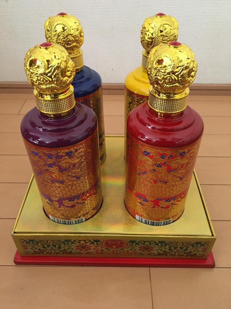 AB)貴州茅台集団2018年制 白金迎賓酒52% 500ml*4本濃香型白酒