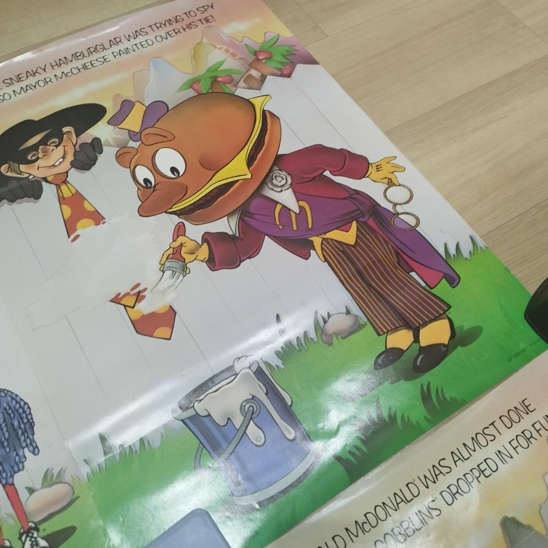 マクドナルドランド キャラクター ポスター 1976年 McDonal hE1T