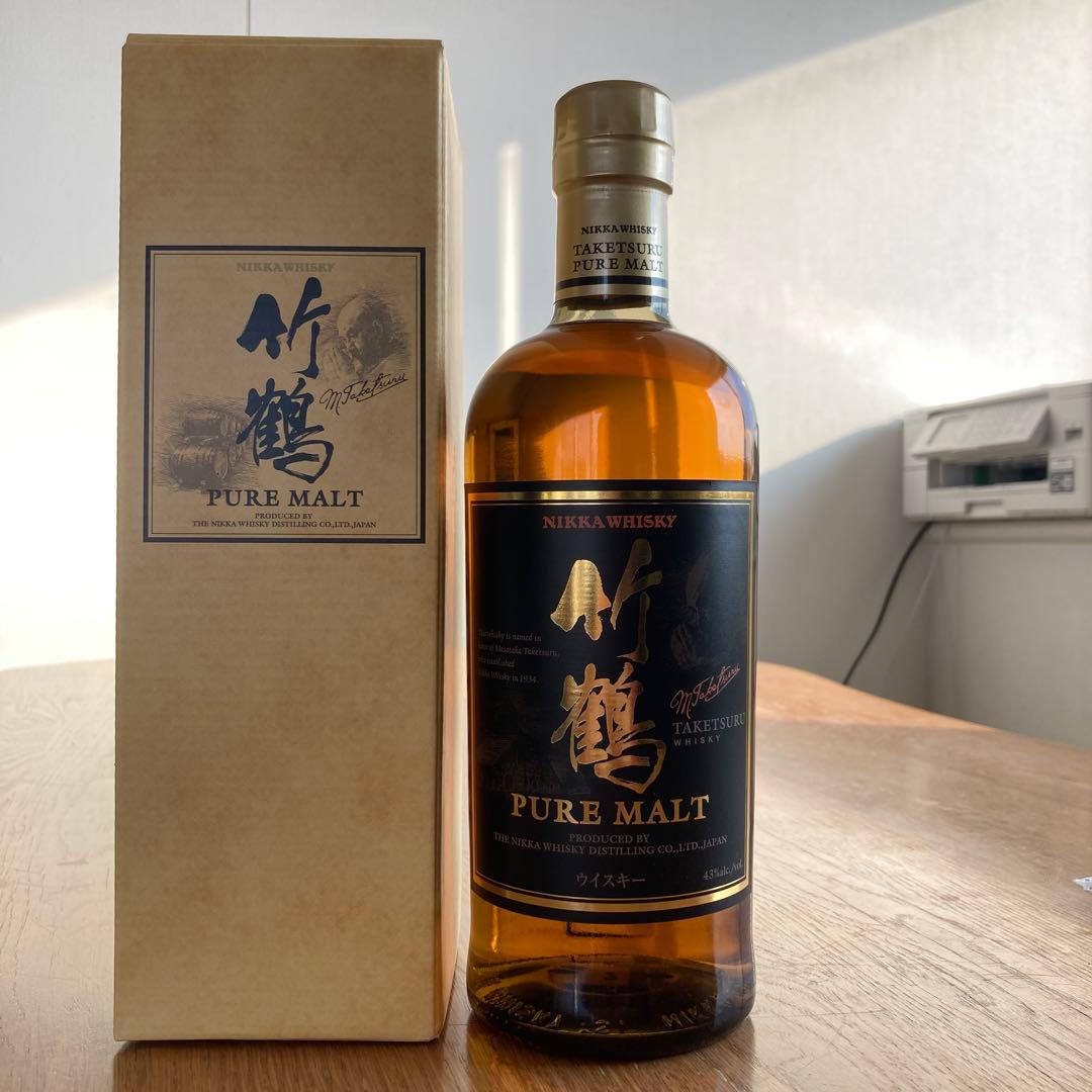 終売　黒ラベル　竹鶴 箱付き ピュアモルト 43度 700ml