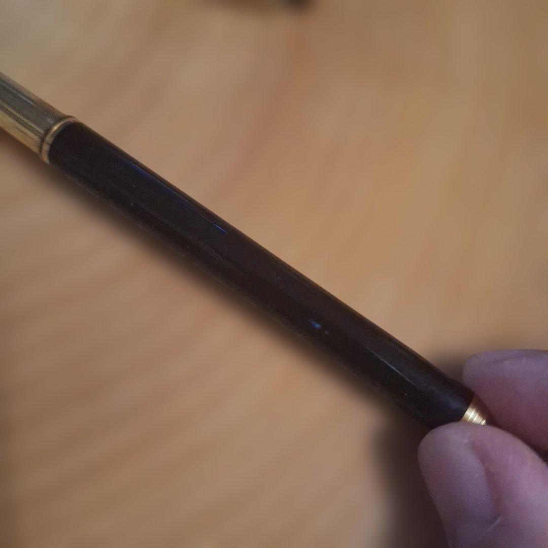 Cartier カルティエ トリニティ 万年筆 ブラック×ゴールド アンティーク