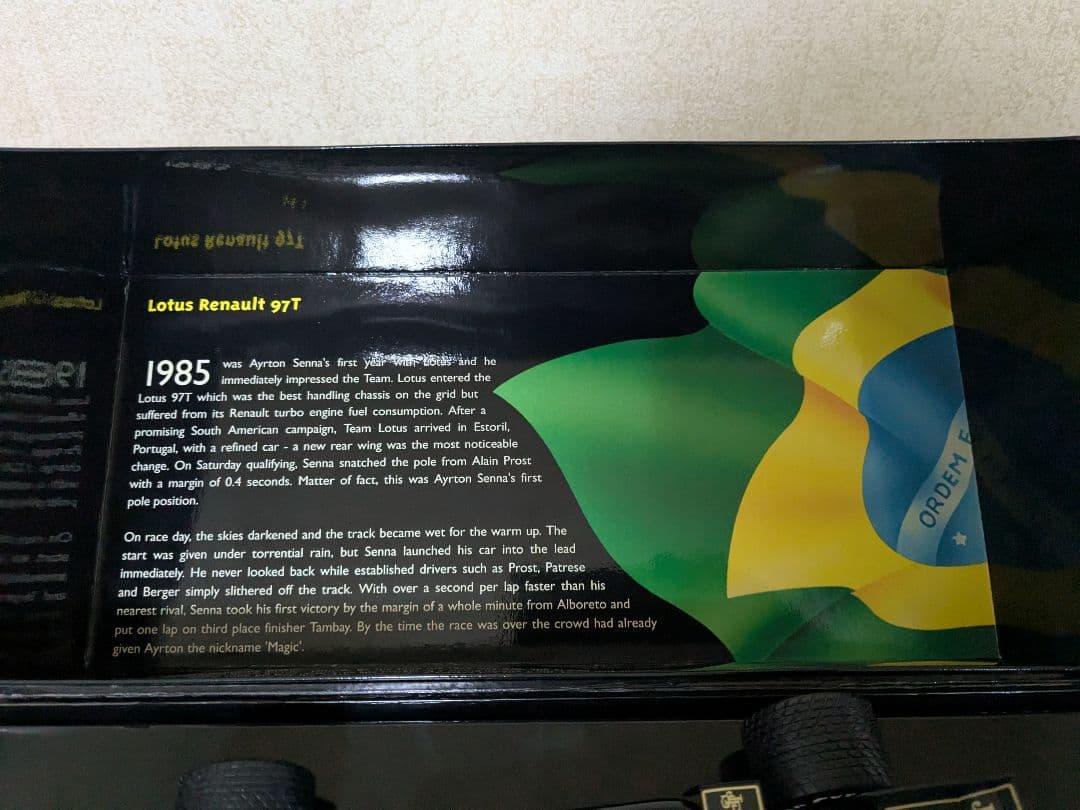 F1 MINICHAMPS 1/18 ロータスルノー97T アイルトン・セナ