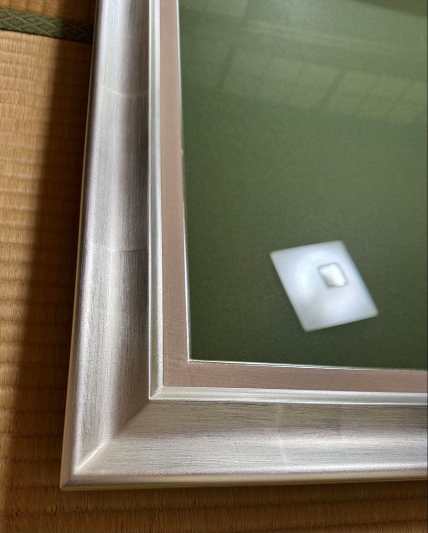 世界堂　弓平　F10 シルバー 木製 油彩額縁