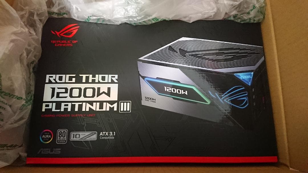 電源ユニット ASUS ROG Thor 1200W Platinum III