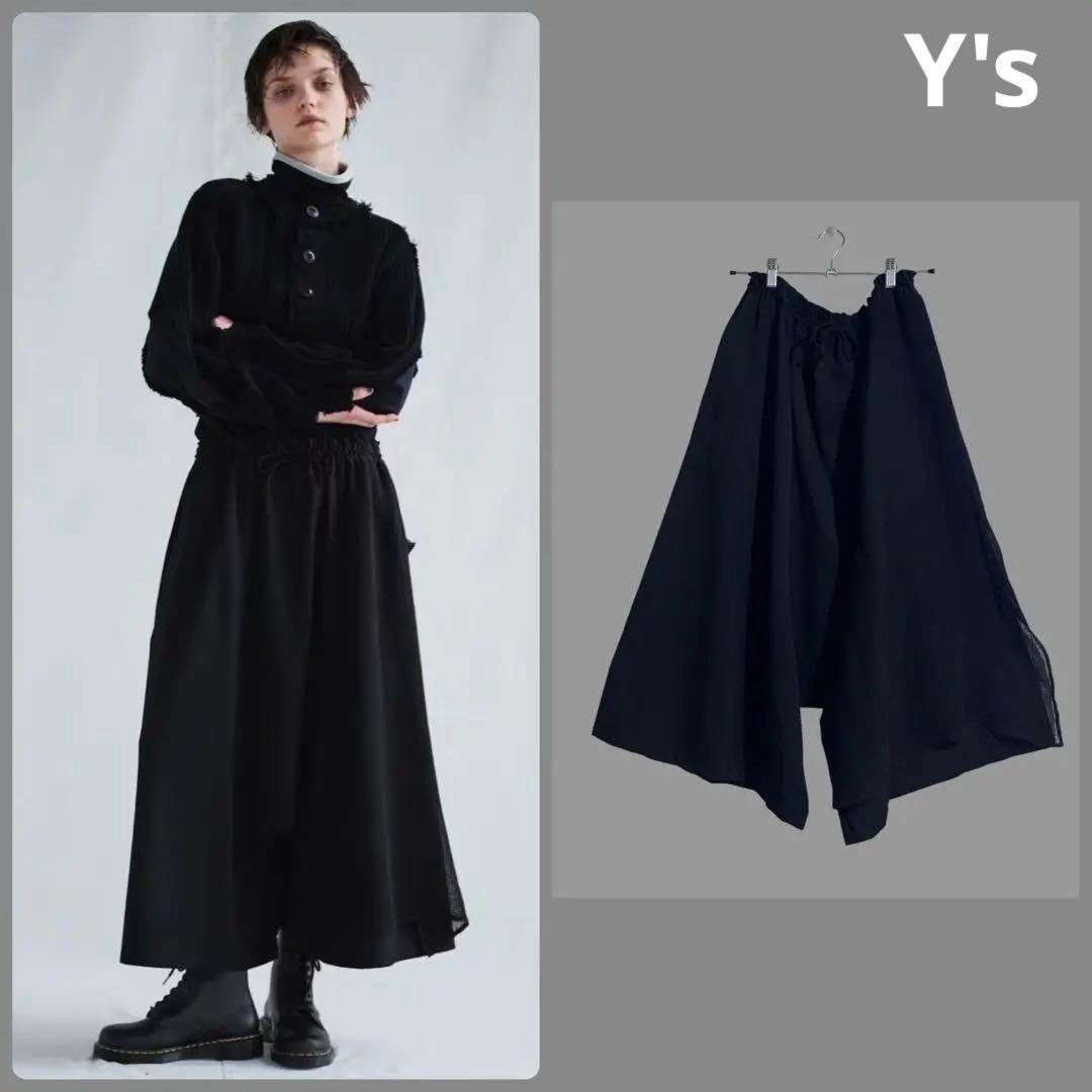 2025年春夏y's アシンメトリーサルエルパンツ　ワイズ　ヨウジヤマモト