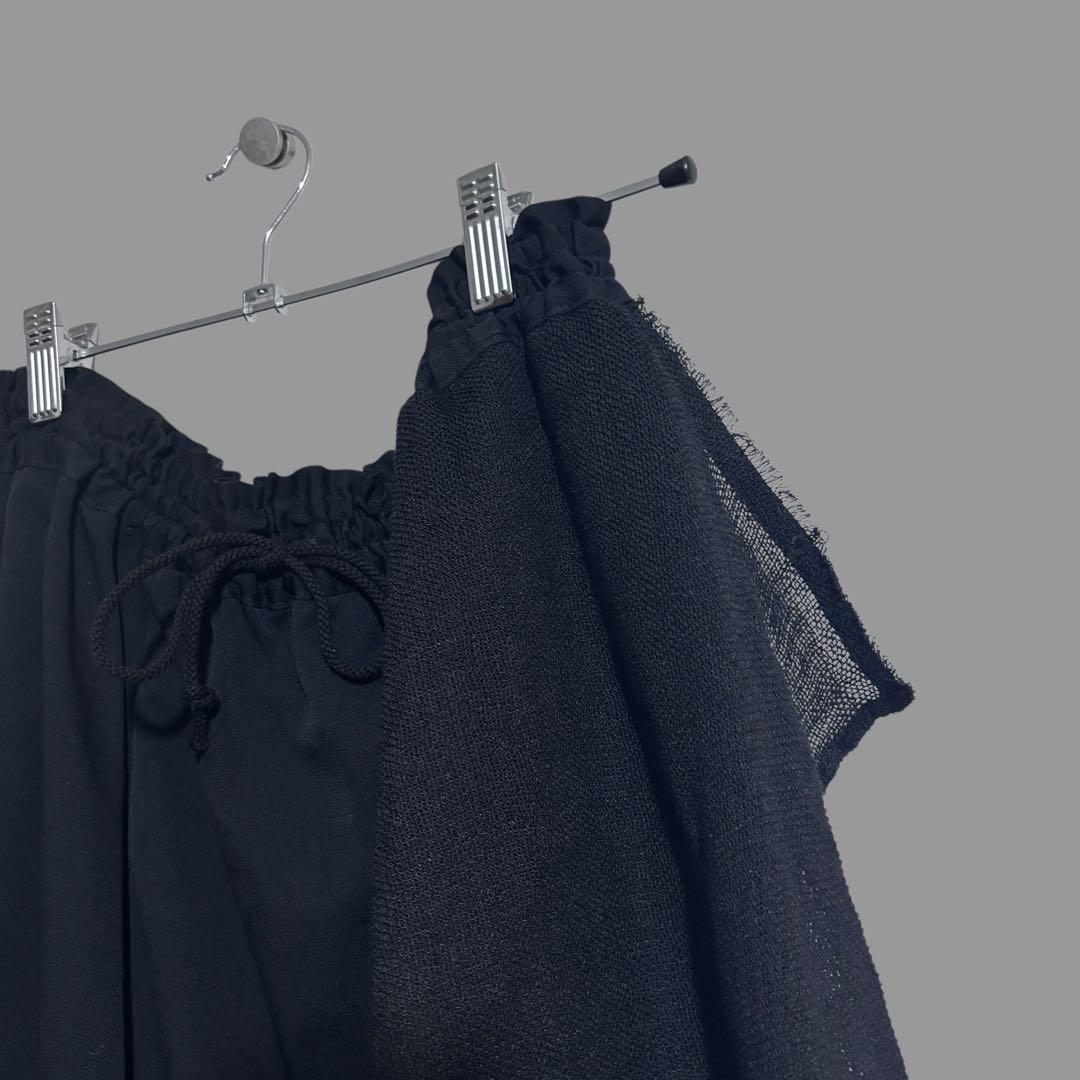 2025年春夏y's アシンメトリーサルエルパンツ　ワイズ　ヨウジヤマモト