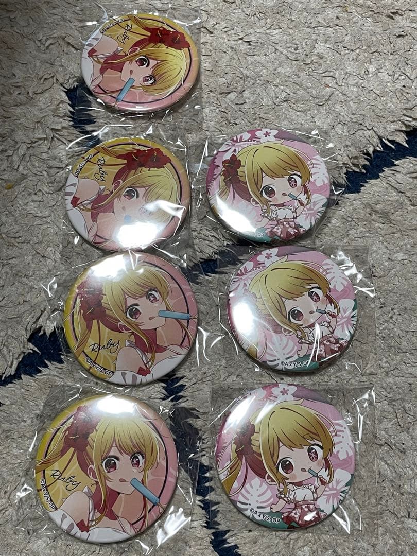 推しの子 スイーツパラダイス スイパラ コラボ 缶バッジ ルビー セット