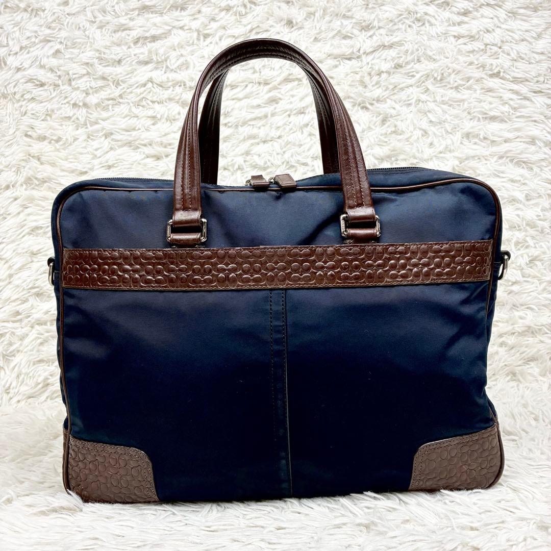 【人気】 コーチ 2way ビジネスバッグ A4可 ショルダーバッグ COACH