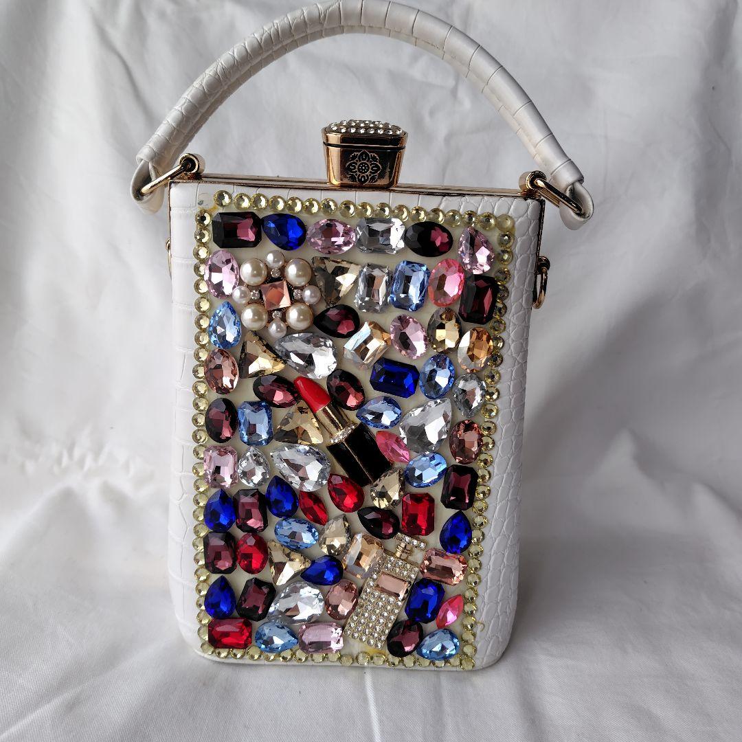 【未使用】ビジュー　ハンドバッグ