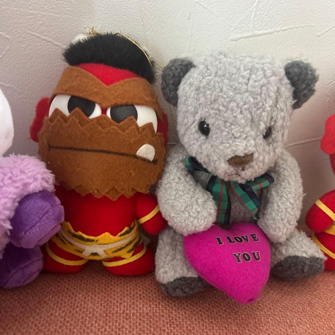 レトロ　プライズ　赤鬼　猿　豚　くま　ポケモン　ガラルポニータ　TOMY マリル