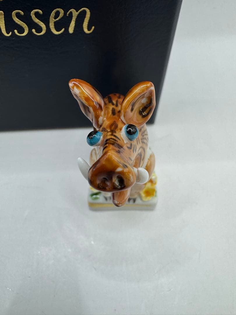 極美品 Meissen マイセン 干支シリーズ 猪　イノシシ　亥　フィギュリン