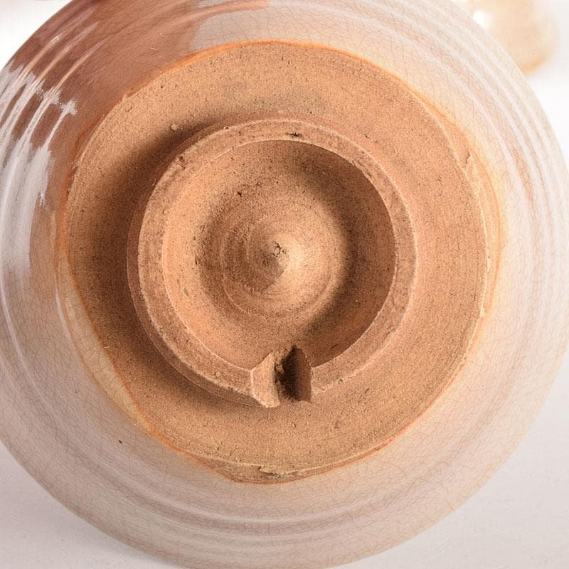 煎茶道具　瑞芝焼　阪上瑞雲作　辰砂　湯呑　5客　共箱　V　6873