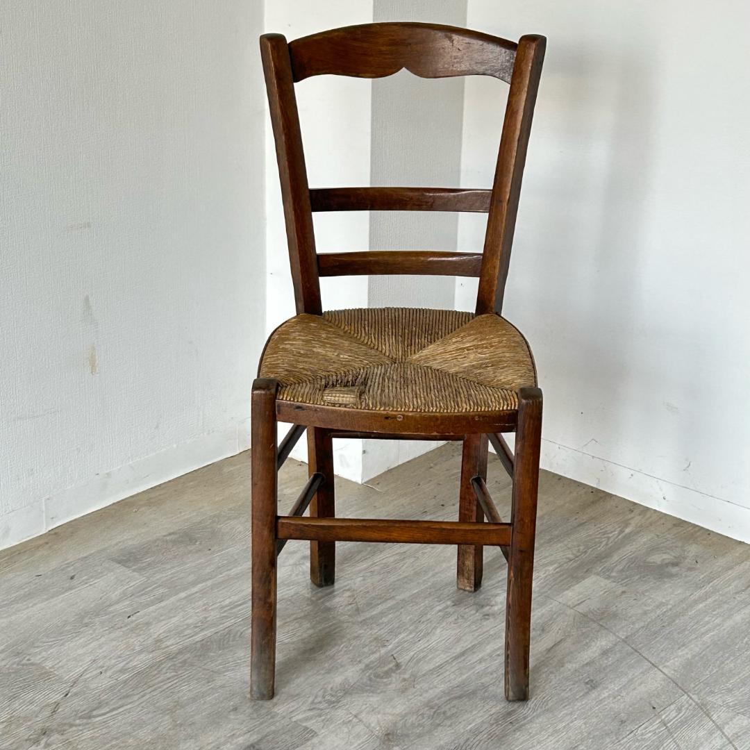 イギリス アンティーク 家具 藁編み チェア 1900年頃 椅子 587A