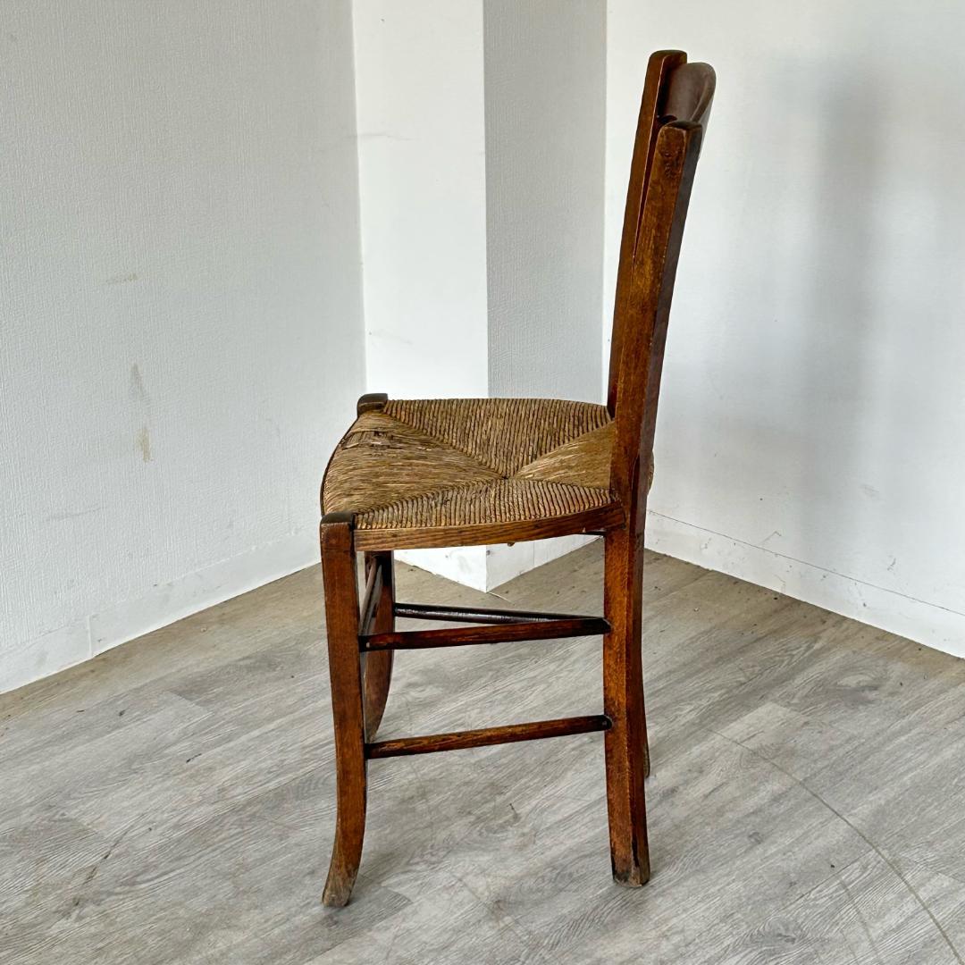 イギリス アンティーク 家具 藁編み チェア 1900年頃 椅子 587A