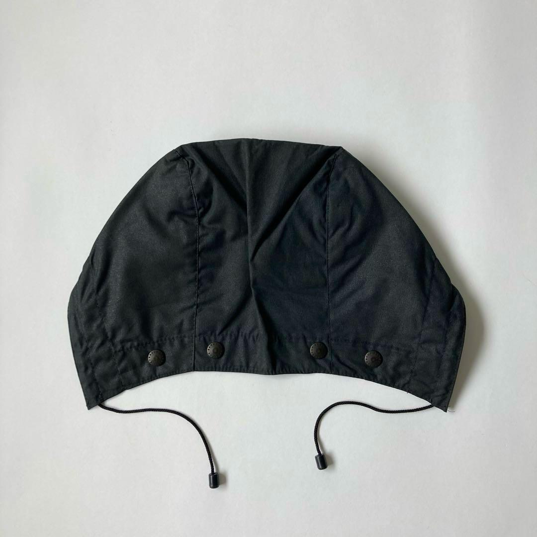 デッドストック 80s バブアー A106 ワックスドコットン フード ネイビー