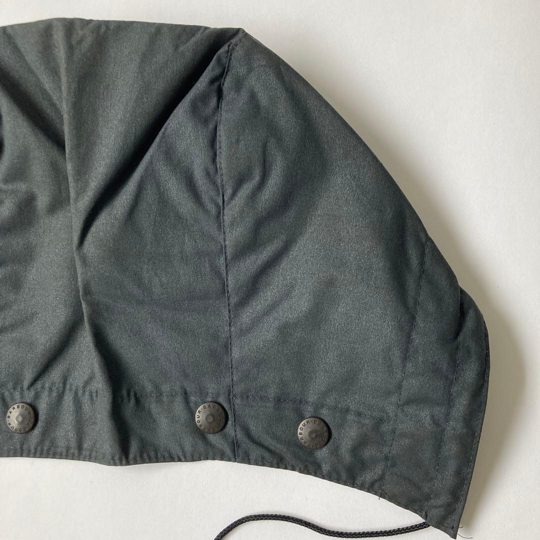 デッドストック 80s バブアー A106 ワックスドコットン フード ネイビー