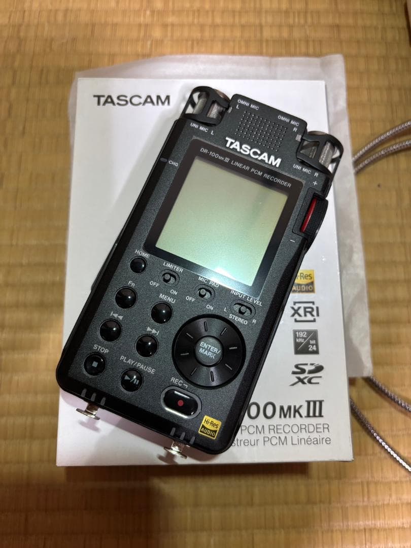 【美品＆追加品】 TASCAM DR-100mkIII PCMレコーダー