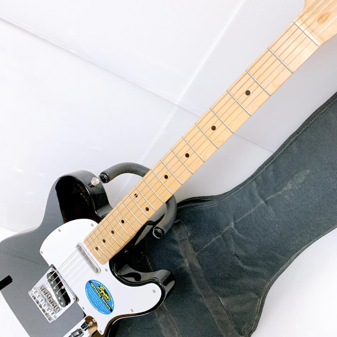 美品 Squier スクワイヤー Telecaster テレキャスター 黒