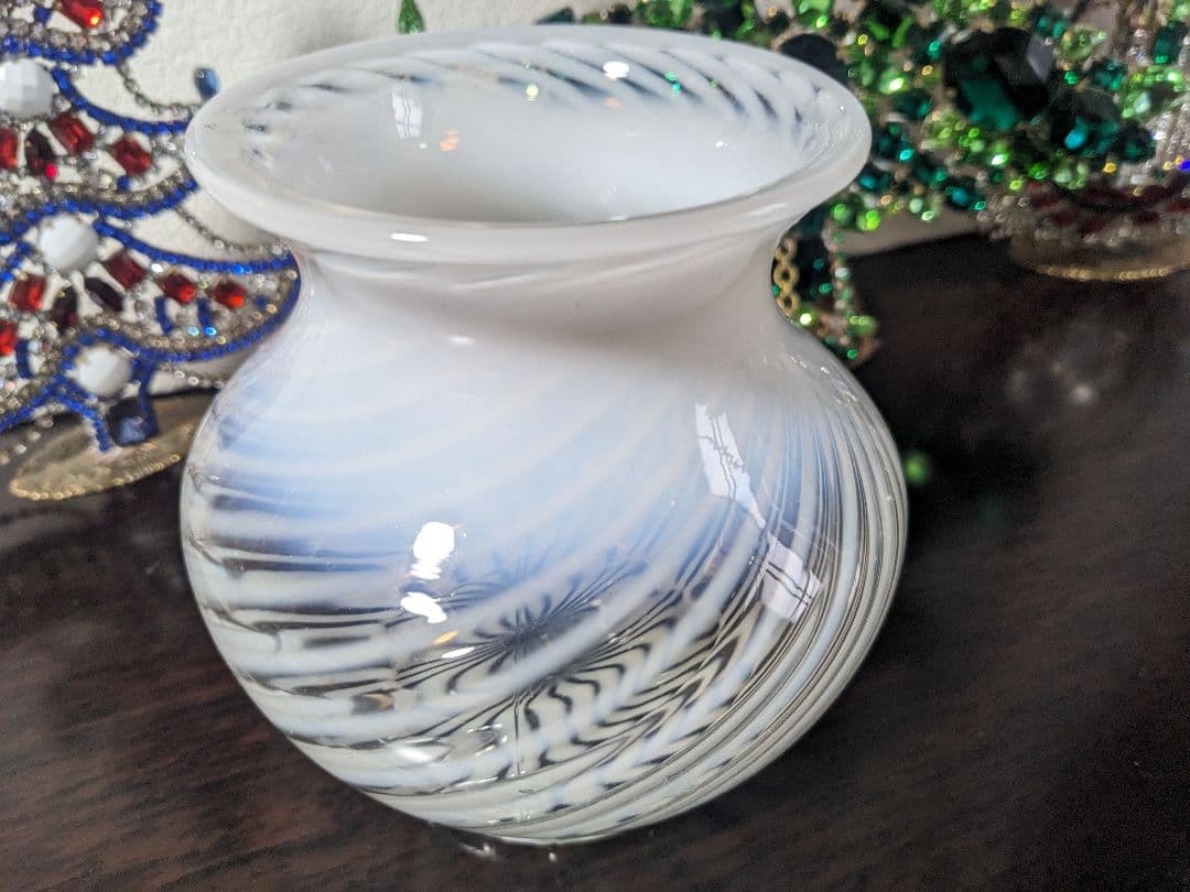 フェントン　スワール　フレンチオパルセント　フラワーベース　お値下げ中