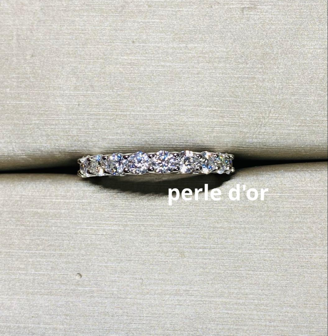 最高級モアサナイト　モアッサナイト　フルエタニティリング