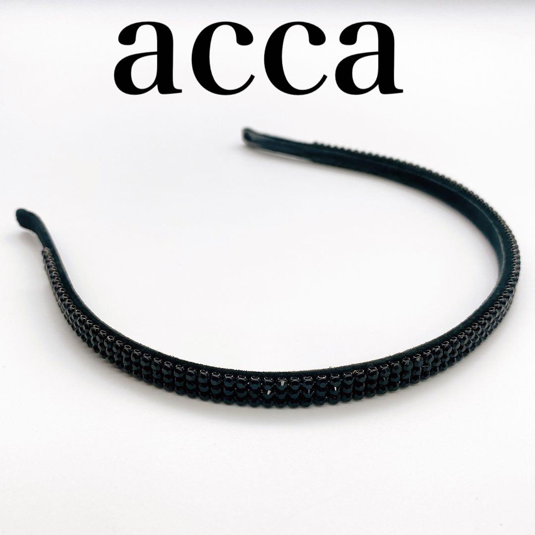 acca アッカ 3連 ラインストーン クリスタル カチューシャ ヘアバンド