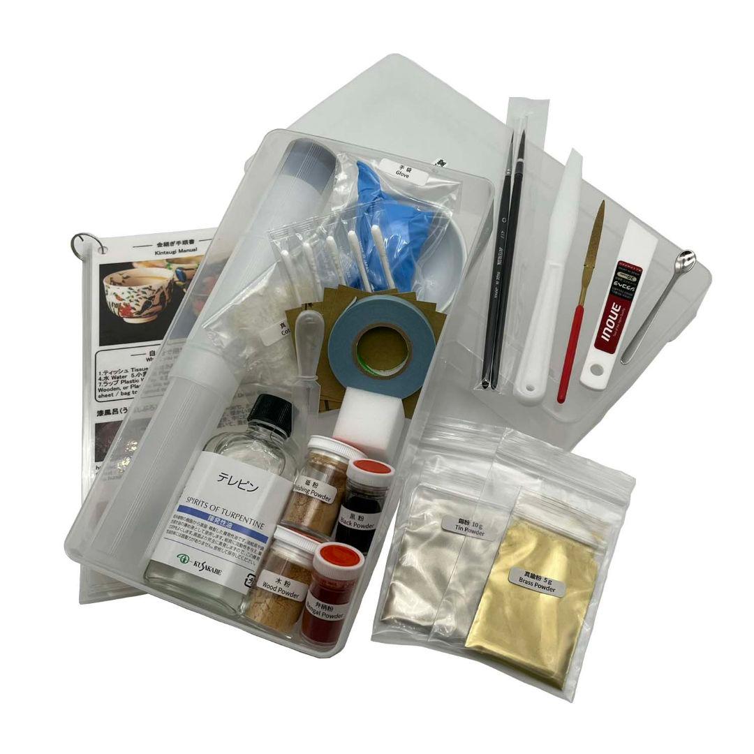 【京漆器職人監修】やさしい金継ぎセット ※食器対応 (「竹」・リュータセット)