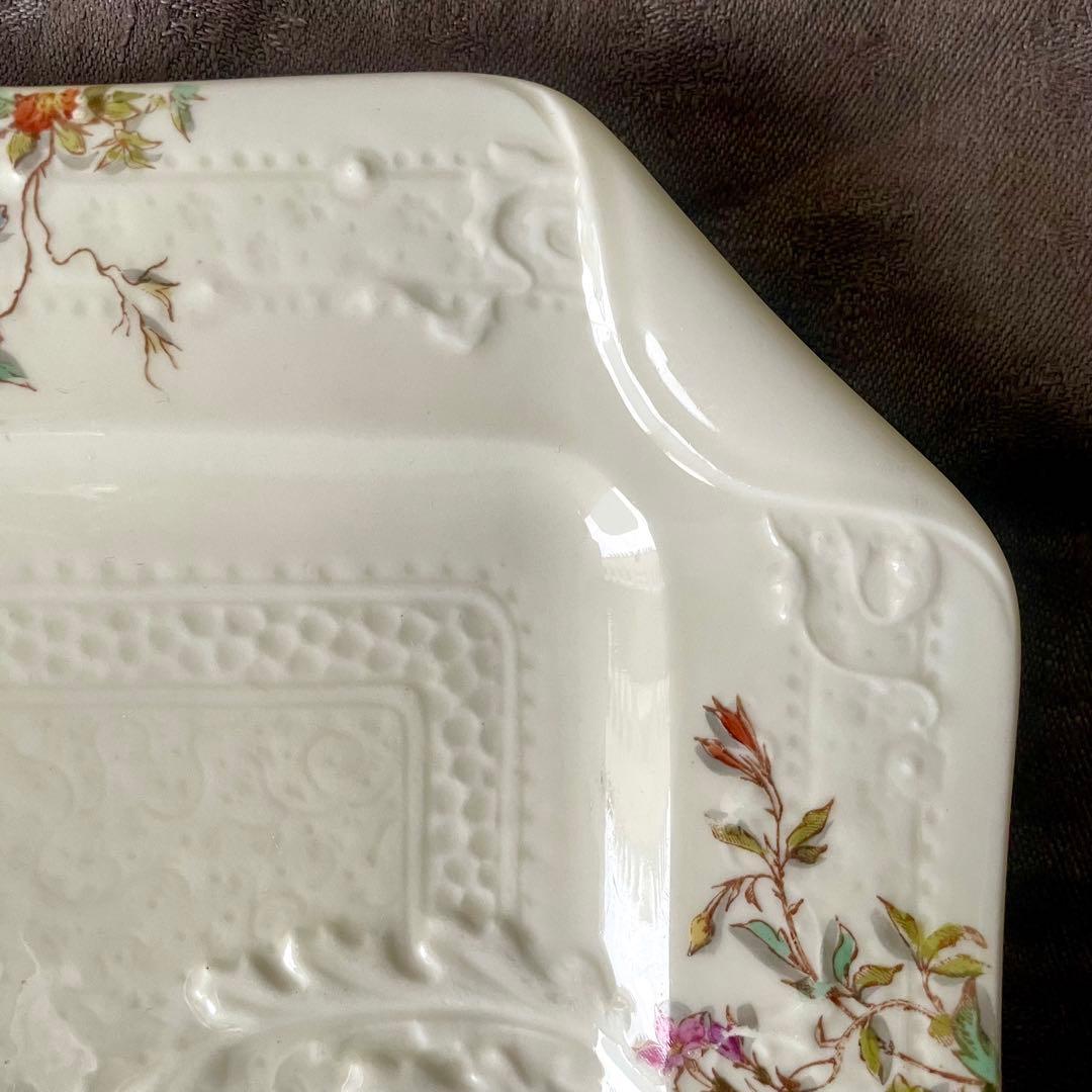 D*＊様 【希少レア美品】マジョレルナンシー×リュネヴィル隅切り角皿　フランスア